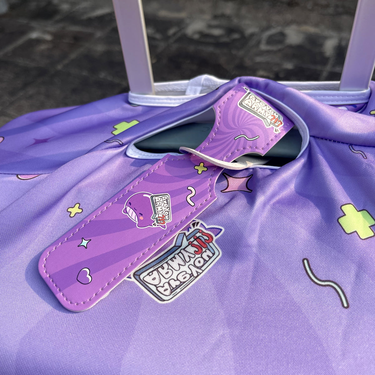 BTS Elastic Luggage Cover & Luggage Tag Travel Set