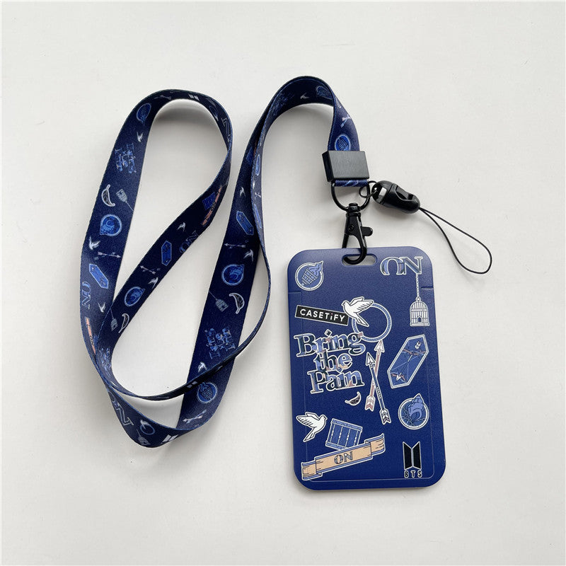 BTS Arirang ID Card Holder Cover with Neck & Wrist Lanyard