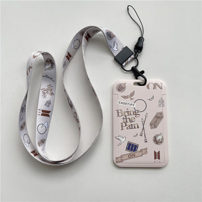 BTS Arirang ID Card Holder Cover with Neck & Wrist Lanyard