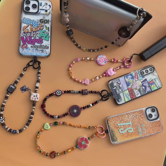 BTS Taylor Skz Cortis Ateez Twice Inspired Handmade Kpop Phone Charm Necklace & Decorative Bag Chain
