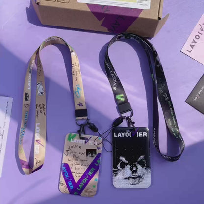 BTS Arirang ID Card Holder Cover with Neck & Wrist Lanyard