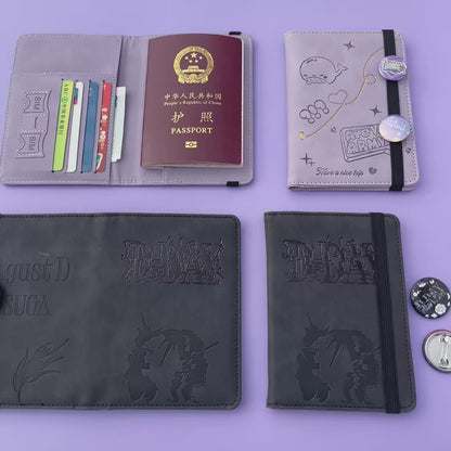 BTS ARMY D-DAY Fan Passport Holder Cover - Kpop Merch Travel Wallet